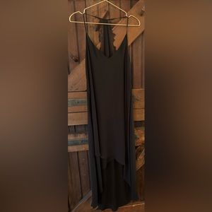 BCBGMaxAzria High/Low Dress with Lace Back Detail, XS